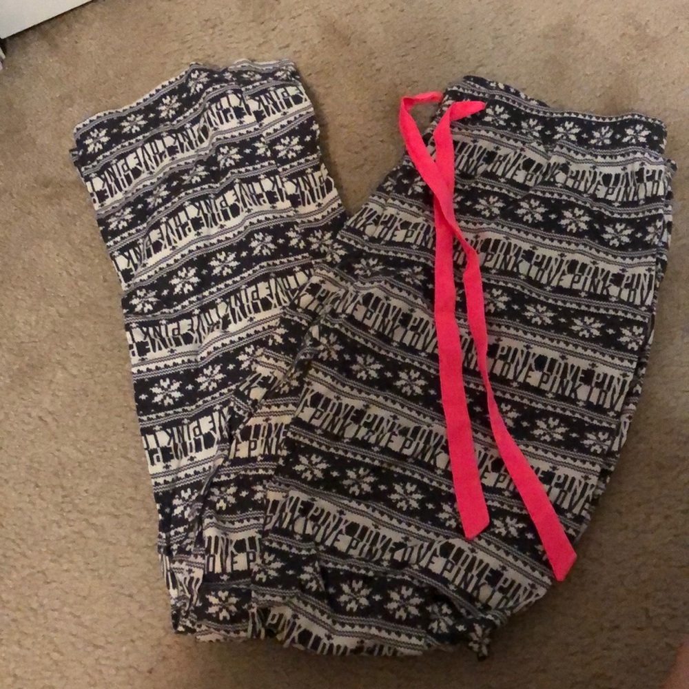 Pink pajama pants
